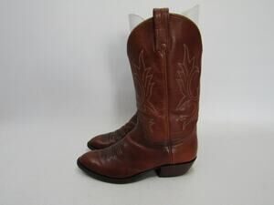 Honcho Mens Size 9.5 D Brown Leather Cowboy Western Boots